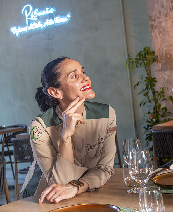 Chef Reme García Ortega, fundadora de Risueña Restaurante Valls