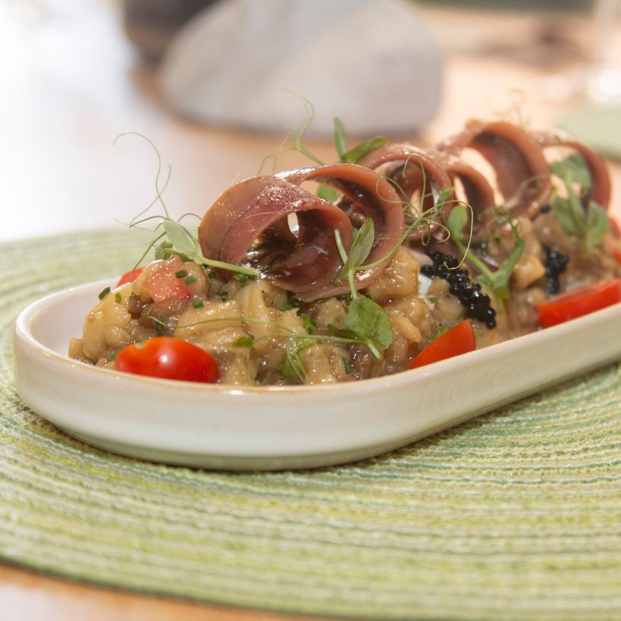 Tartar de berenjenas Risueña